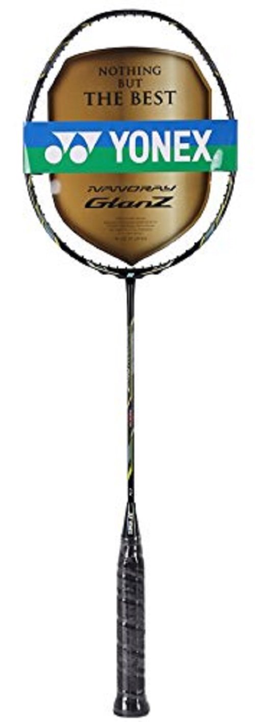 ラケット YONEX NANORAY GlanZ YONEX Nanoray Glanz Unstrung Graphite Badminton Racquet